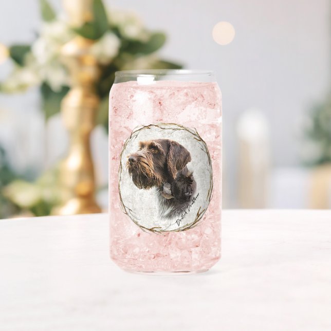 Jagd, deutsches Drahthaar Pointer Dosenglas (Insitu (Hochzeit))