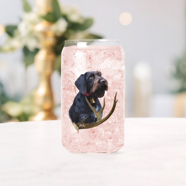 Jagd, deutsches Drahthaar Pointer Dosenglas (Insitu (Hochzeit))