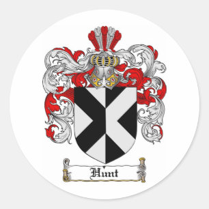 JAGD-FAMILIENWAPPEN - JAGD-WAPPEN RUNDER AUFKLEBER