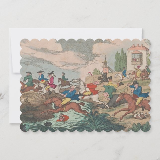 Jagd - flache Einladung 12,7 cm x 17,8 cm (Vorderseite)