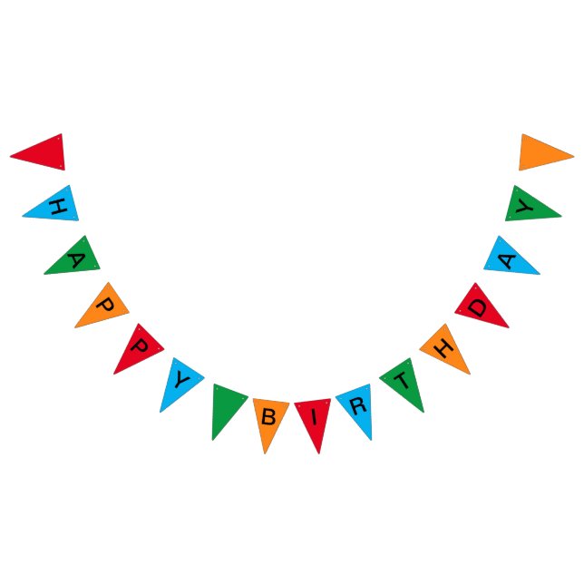 Jagd - Happy Birthday Circus Design Wimpelkette (Alle)