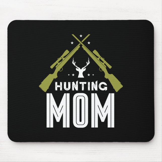 Jagd Mama Jäger Hirschjäger Jagd Mutter Mami Mousepad (Vorne)