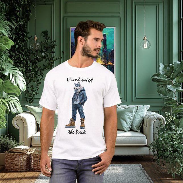 Jagd mit dem Pack Wolf Krieger-T - Shirt (Von Creator hochgeladen)