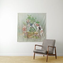 Jagd mit Hunden Wandteppich