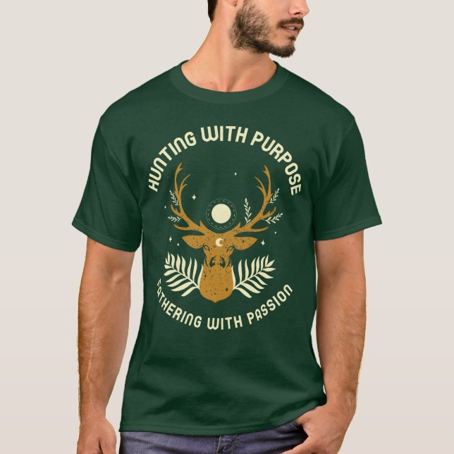 Jagd mit Zweckfathering bei der Jagd von Vätern fü T-Shirt (Vorderseite)