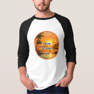 Jagd nach der goldenen Stunde Sonnenuntergangs-Oas T-Shirt