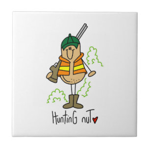 Jagd-Nuss-T-Shirts und Geschenke Fliese