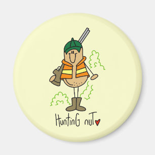Jagd-Nuss-T-Shirts und Geschenke Magnet