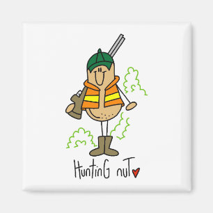 Jagd-Nuss-T-Shirts und Geschenke Magnet