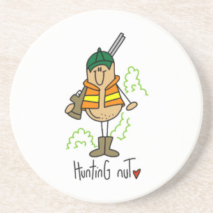 Jagd-Nuss-T-Shirts und Geschenke Sandstein Untersetzer