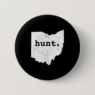 Jagd Ohio Bogenschießen State Deer Hunting Geschen Button