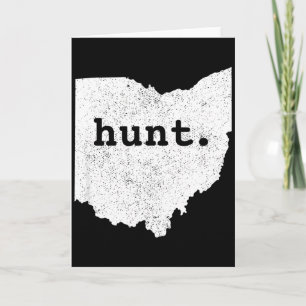 Jagd Ohio Bogenschießen State-Hirschjagd-Geschenk Karte