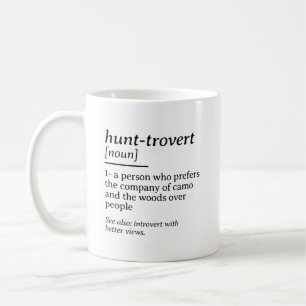 Jagd-Rückzugsort Lustige Jagdwörterbuch-Definition Kaffeetasse