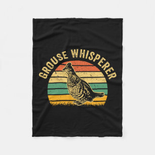Jagd Ruffed Grouse Bird - Funny Whisperre Fleecedecke