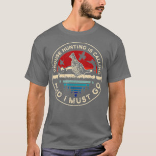 Jagd Ruffed Grouse bird - Retro-lustiges Telefonge T-Shirt