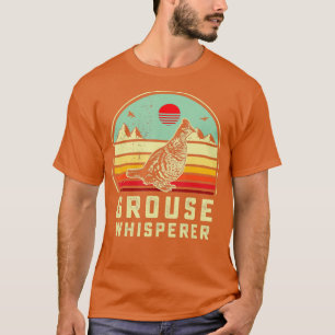 Jagd Ruffed Grouse Vogel Retro aesthtic flüstern T-Shirt