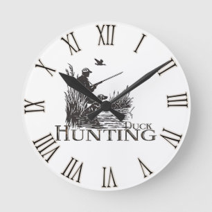 Jagd Runde Wanduhr