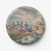 Jagd - Rundpapier-Teller