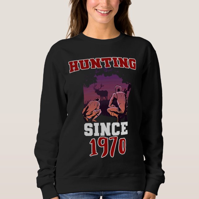 Jagd seit 1970 sweatshirt (Vorderseite)