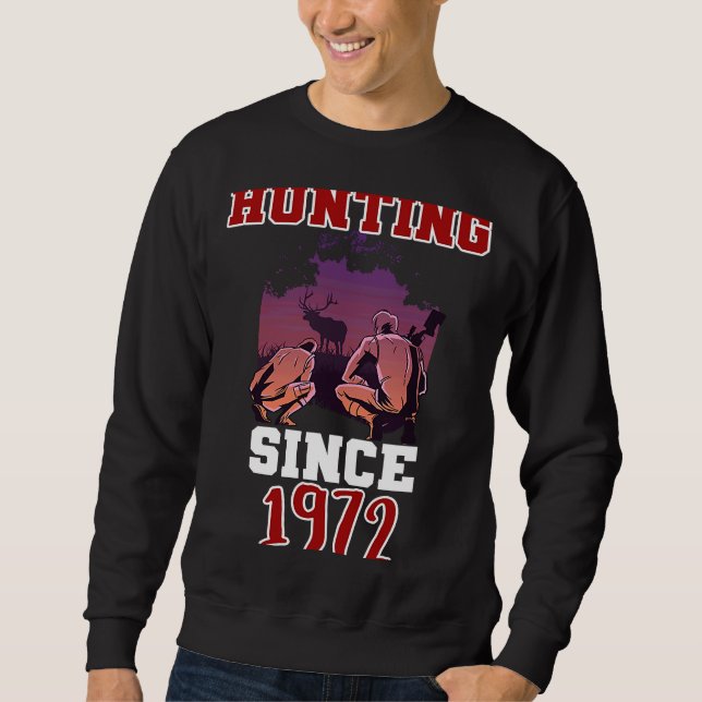 Jagd seit 1972 sweatshirt (Vorderseite)