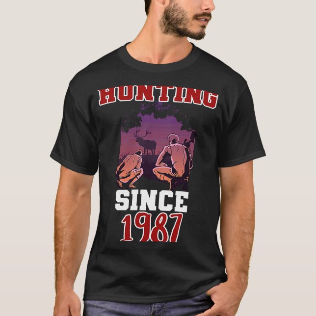 Jagd seit 1987 T-Shirt (Vorderseite)