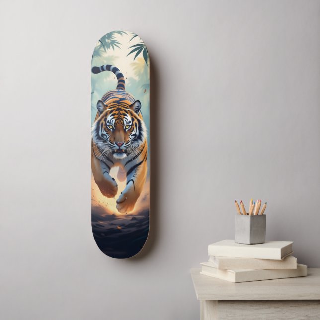 Jagd-Tiger-Skateboard Skateboard (Wandkunst)