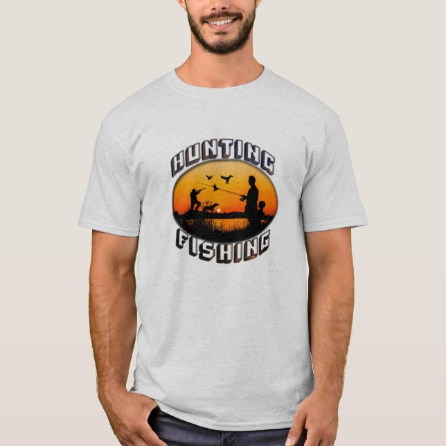 Jagd und Fischerei T-Shirt (Vorderseite)