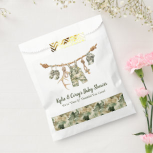 Jagd Wäscheleine Camouflage Junge Baby-Party Geschenktütchen