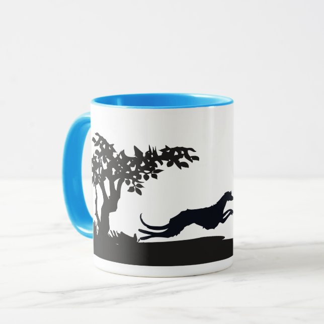 Jagddeerhound Tasse (Vorderseite Links)