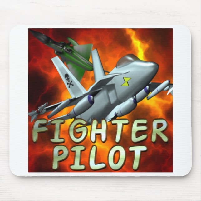 Jagdflieger-Mausunterlage Mousepad (Vorne)