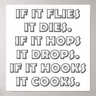 Jagdgedicht Funny Junting Poster