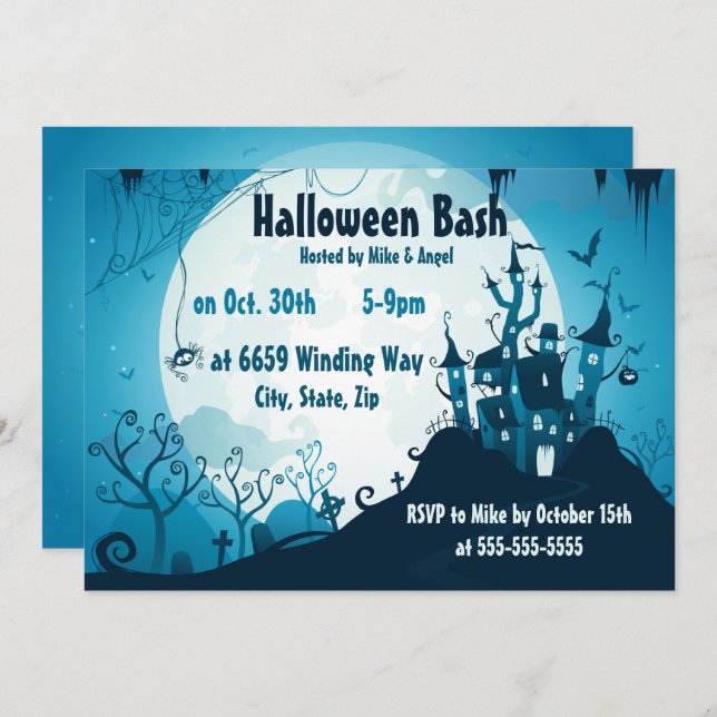 Jagdhaus Einladung (Vorne/Hinten)