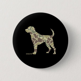 Jagdhund Camouflage Camouflage Hund Labrador Jagd Button