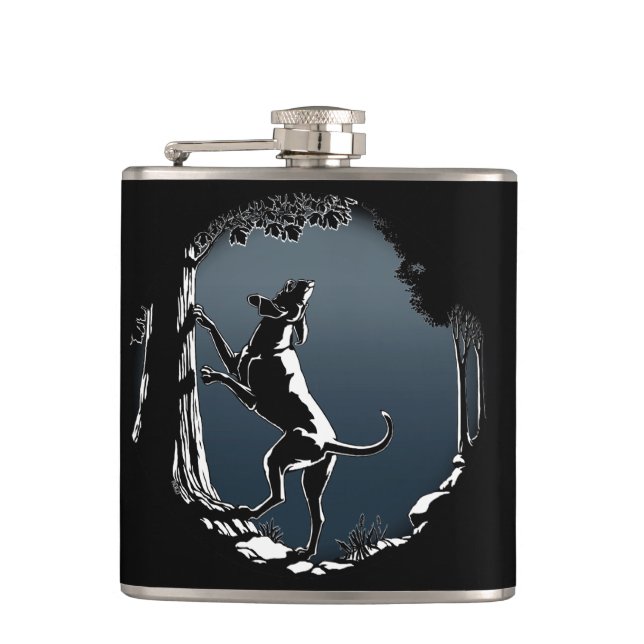 Jagdhund-Flaschen-kundenspezifische Flachmann (Vorderseite)