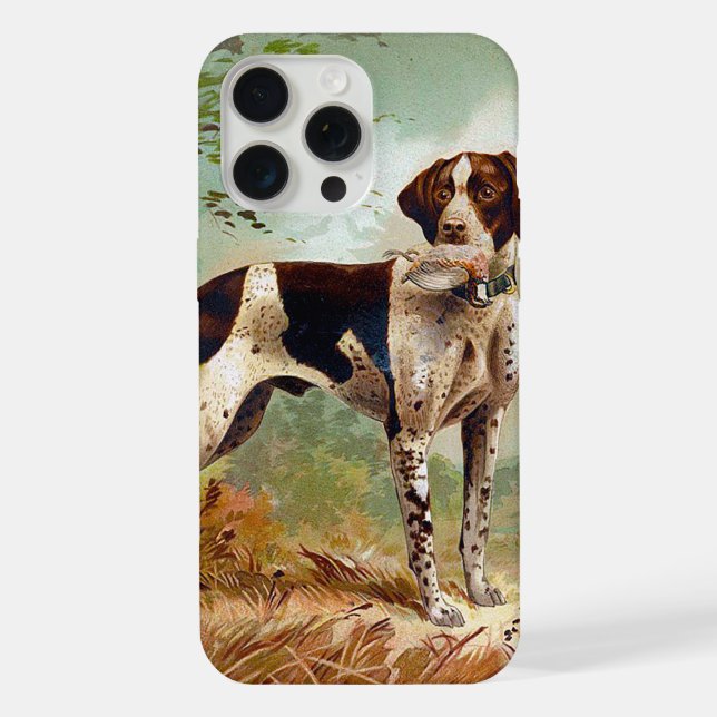 Jagdhund mit Vogel im Maul iPhone 15 Pro Max Hülle (Rückseite)