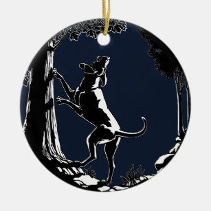 Jagdhund-Verzierungs-Jagd-Hundekunst-Dekoration Keramik Ornament
