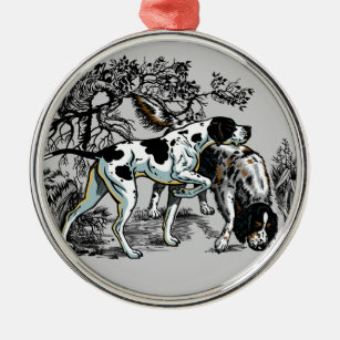 Jagdhunde Ornament Aus Metall