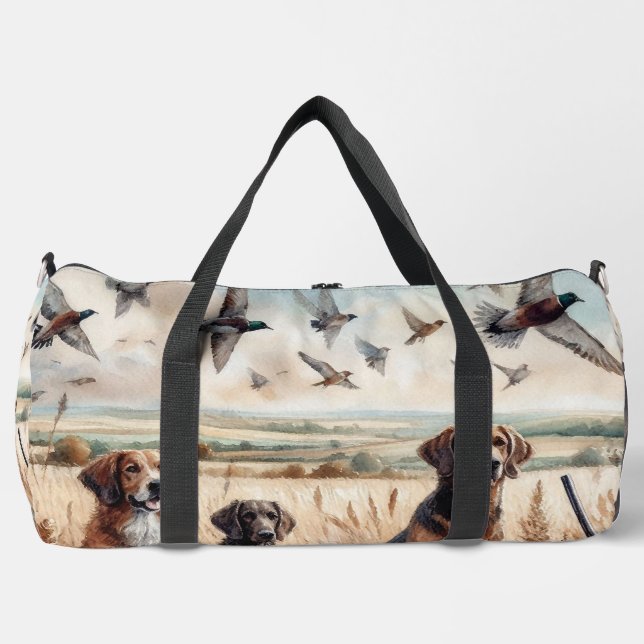 Jagdhunde und Enten Duffle-Taschen Duffle Bag (Vorderseite)