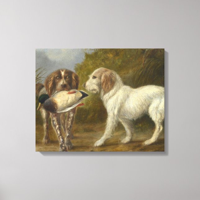 Jagdhunde (von Carlo Ademollo) Leinwanddruck (Vorderseite)