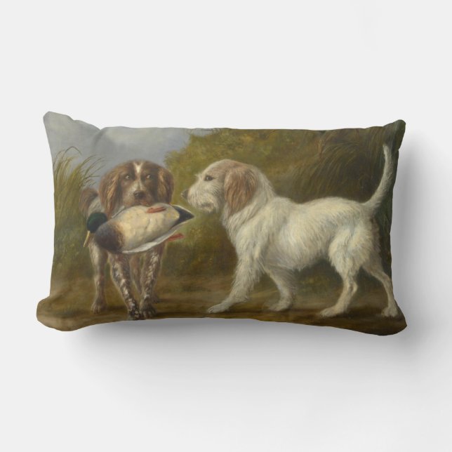 Jagdhunde (von Carlo Ademollo) Lendenkissen (Vorderseite)