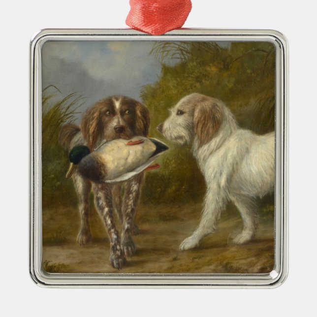Jagdhunde (von Carlo Ademollo) Ornament Aus Metall (Vorne)