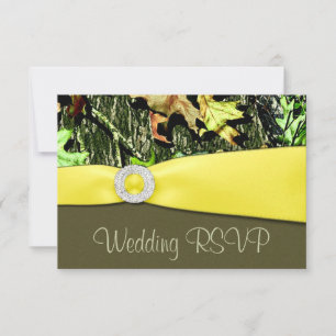 Jagdkamuflierte Hochzeitseinladungskarten RSVP Karte
