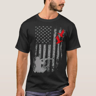 Jagdkleid auf Enten für Männer, die Schwarz jagen T-Shirt