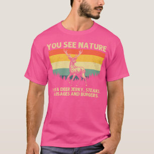 Jagdkunst für Wildtiere Hirschjagd T-Shirt