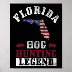 Jagdlegende Florida für die Jagd auf Rinder Poster