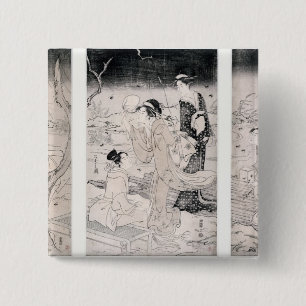 Jagdleuchtkäfer an Einbruch der Nacht, 1796-97 Button