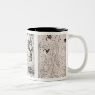Jagdleuchtkäfer an Einbruch der Nacht, 1796-97 Zweifarbige Tasse