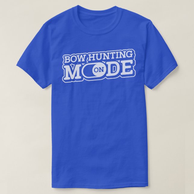 Jagdmodus auf Hirschbuckbogen T-Shirt (Design vorne)