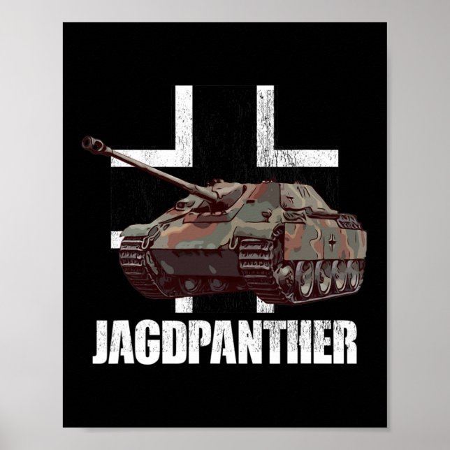 Jagdpanther Panther German Tank Destroyer Poster (Vorne)