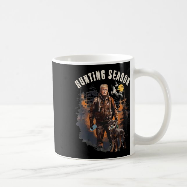 Jagdsaison Camouflage Jagd Trump Ente Jagd Tu Kaffeetasse (Rechts)
